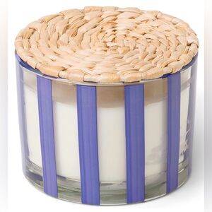 NWT PADDYWAX AL FRESCO Candle Reusable Rattan Lidded Vessel Rosemary & Sea Salt